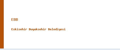 Eskişehir Büyükşehir Belediyesi