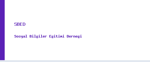 Sosyal Bilgiler Eğitimi Derneği